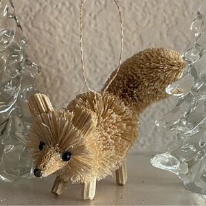 Martha Stewart Tan Fox Holiday Ornament